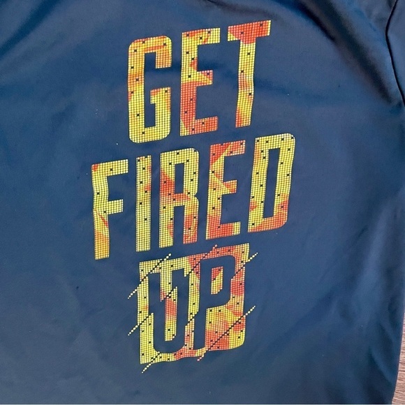 🎯3/$10 Athletic Works Performance Tee Get Fired Up Graphic Medium 8 - Picture 3 of 4